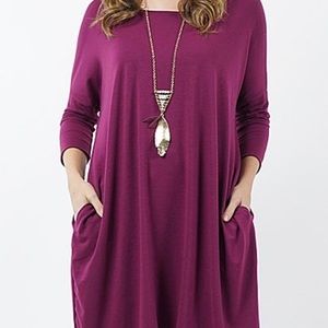Purple/Burgundy Tunic Shirt